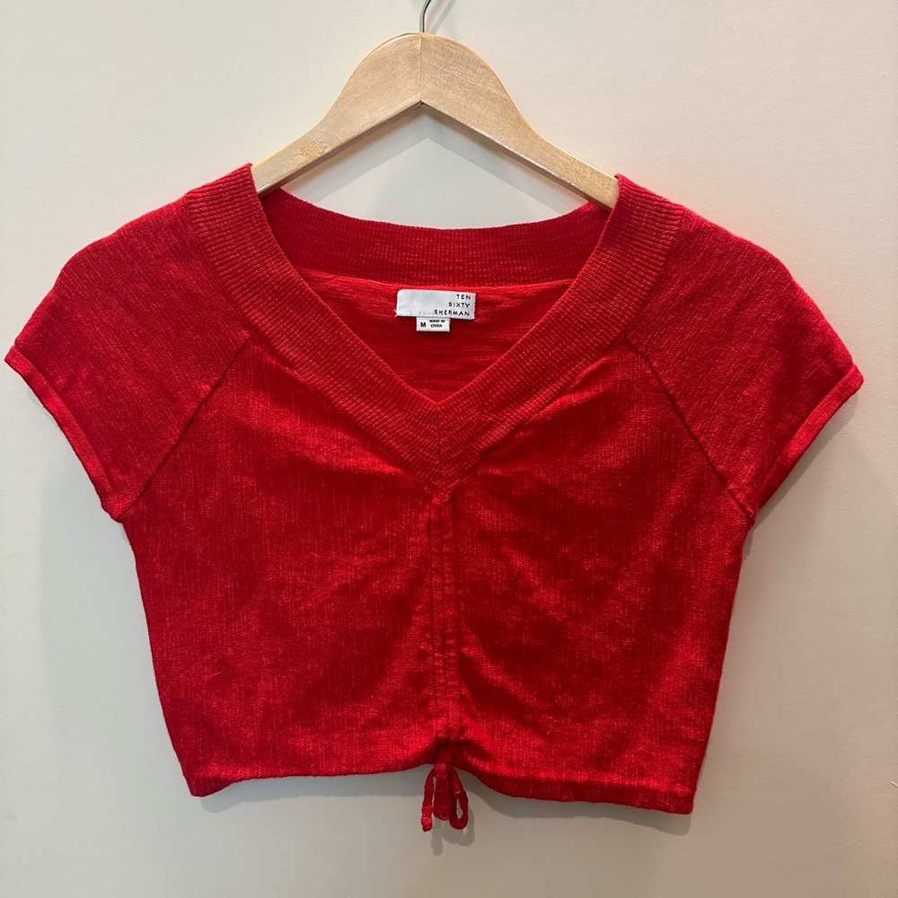 Casual Red Crop Top from Ten Sixty Sherman